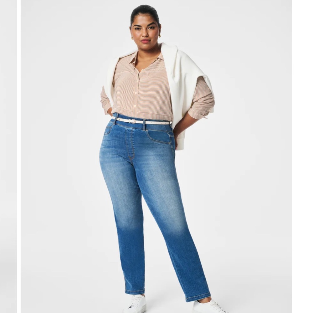 SPANX straight leg jeans, PM!